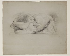 The Ilissus, from the Parthenon West Pediment by Thomas Cole
